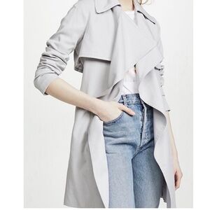 Club Monaco Gray Women's Trench Coat